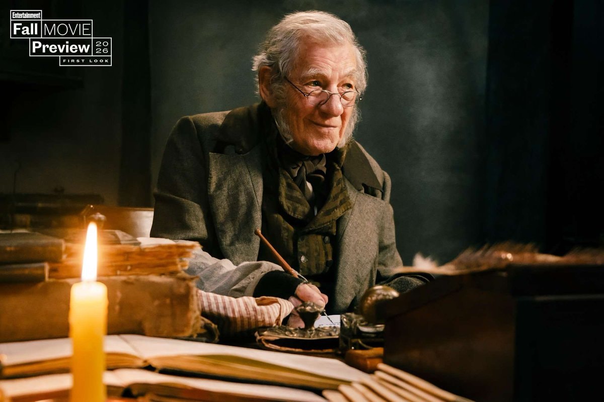 Ian McKellen and Johnny Depp in EBENEZER