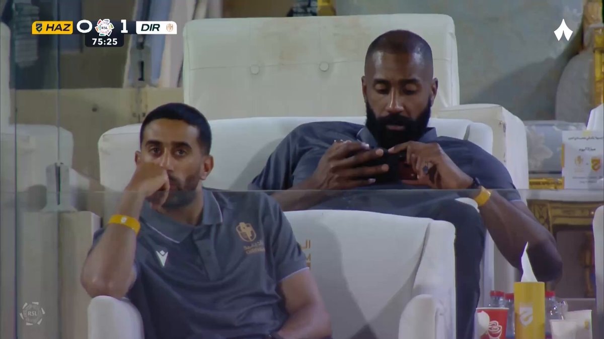 Waleed Abdullah watching Ronaldo during match