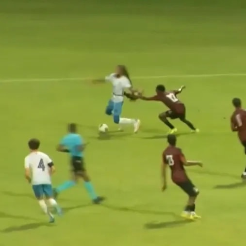 Antigua and Barbuda two red cards vs Anguilla