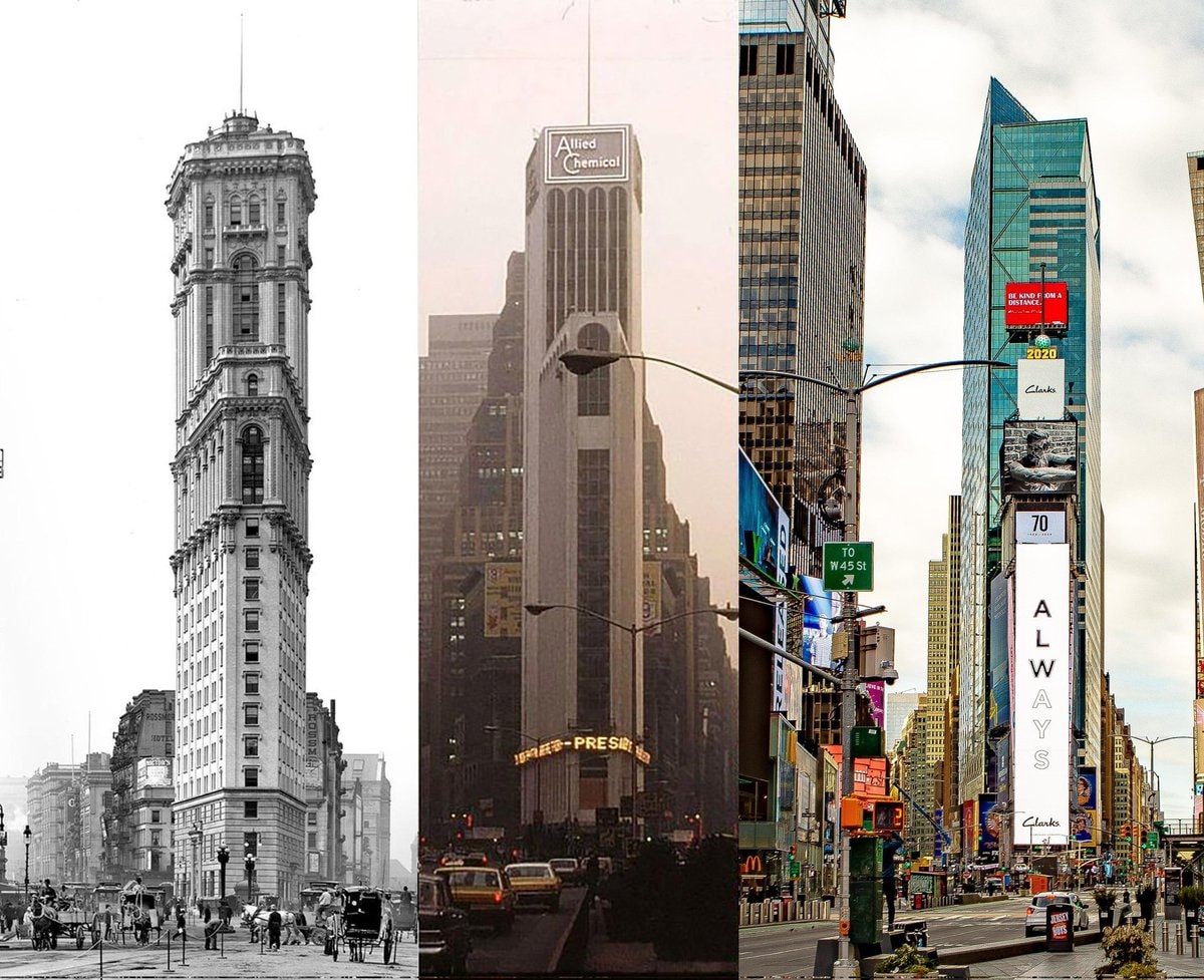 One Times Square New York City evolution