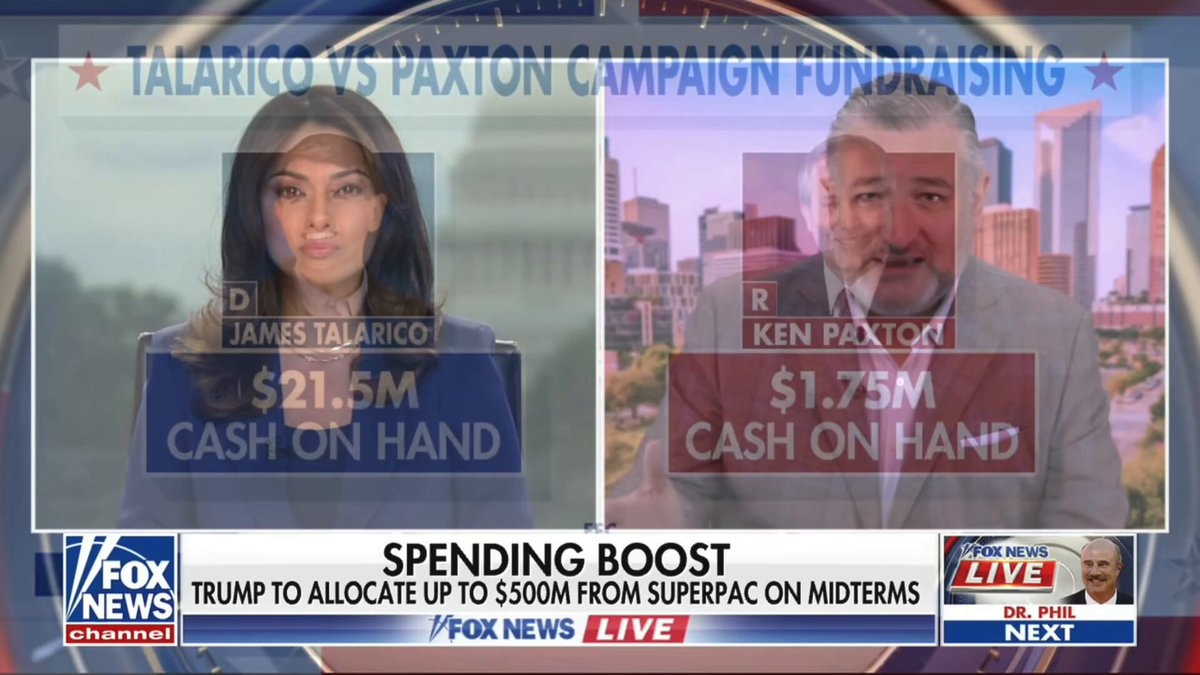 Talarico vs Paxton fundraising battle