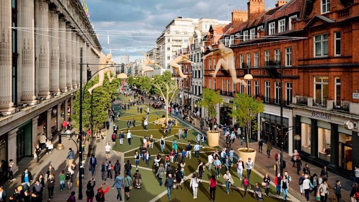 Oxford Street pedestrianised