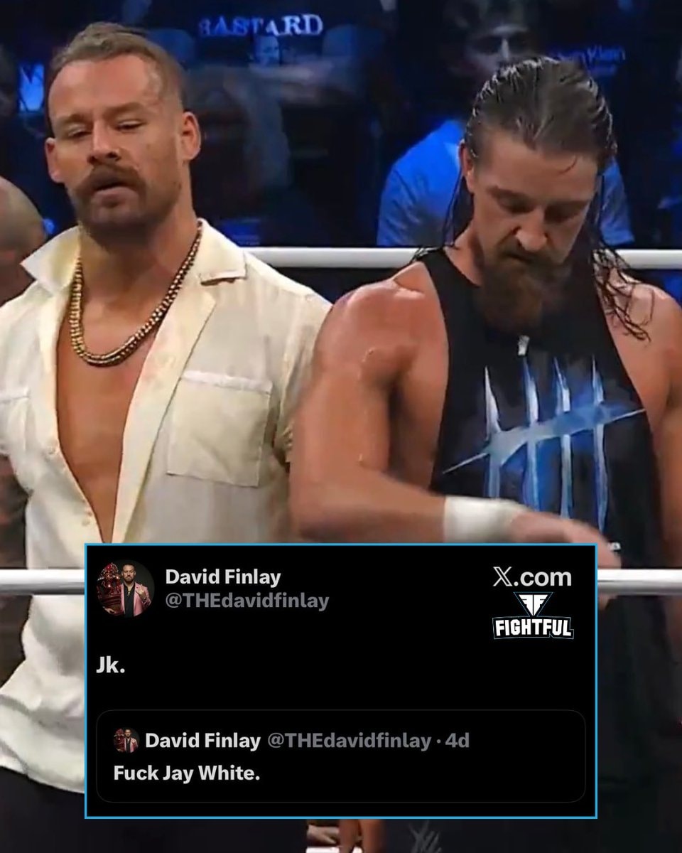 Jay White and David Finlay reconciliation
