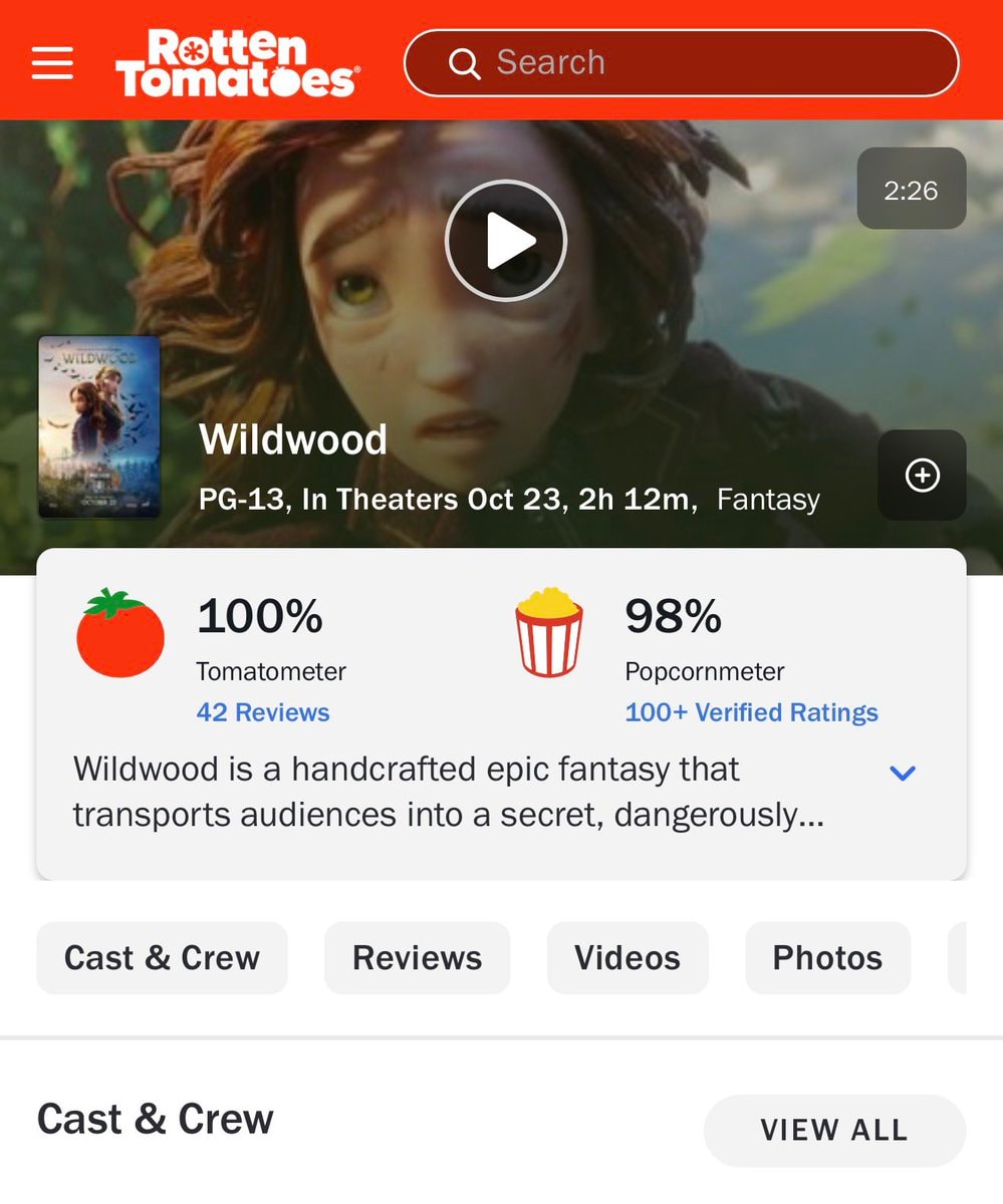 Wildwood Rotten Tomatoes scores