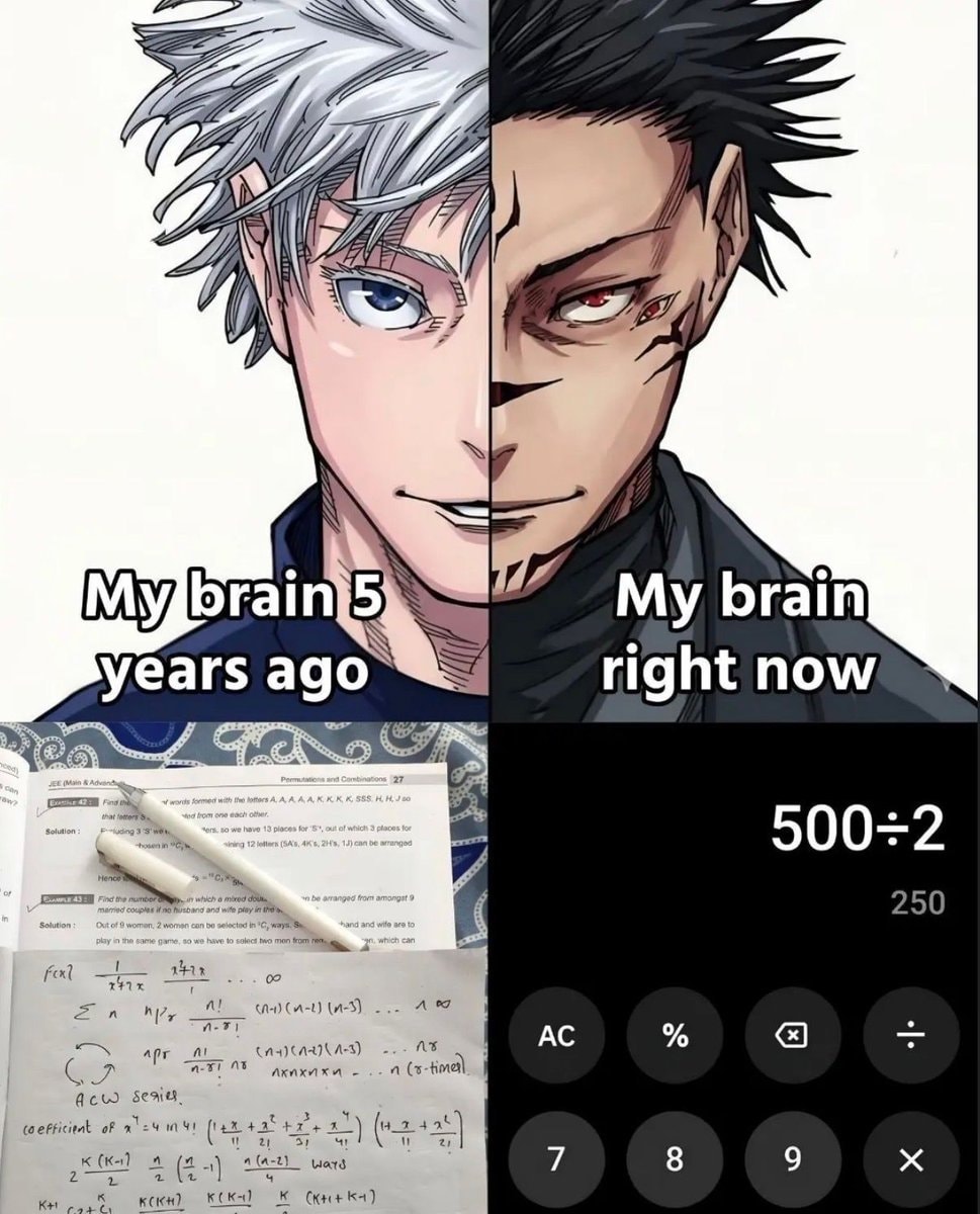 Anime brain math meme Anime brain math meme