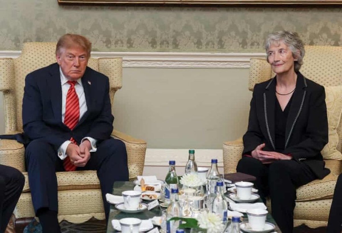 Catherine Connolly meets Donald Trump