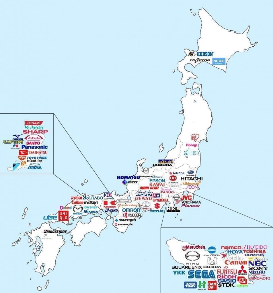 Major brands of Japan