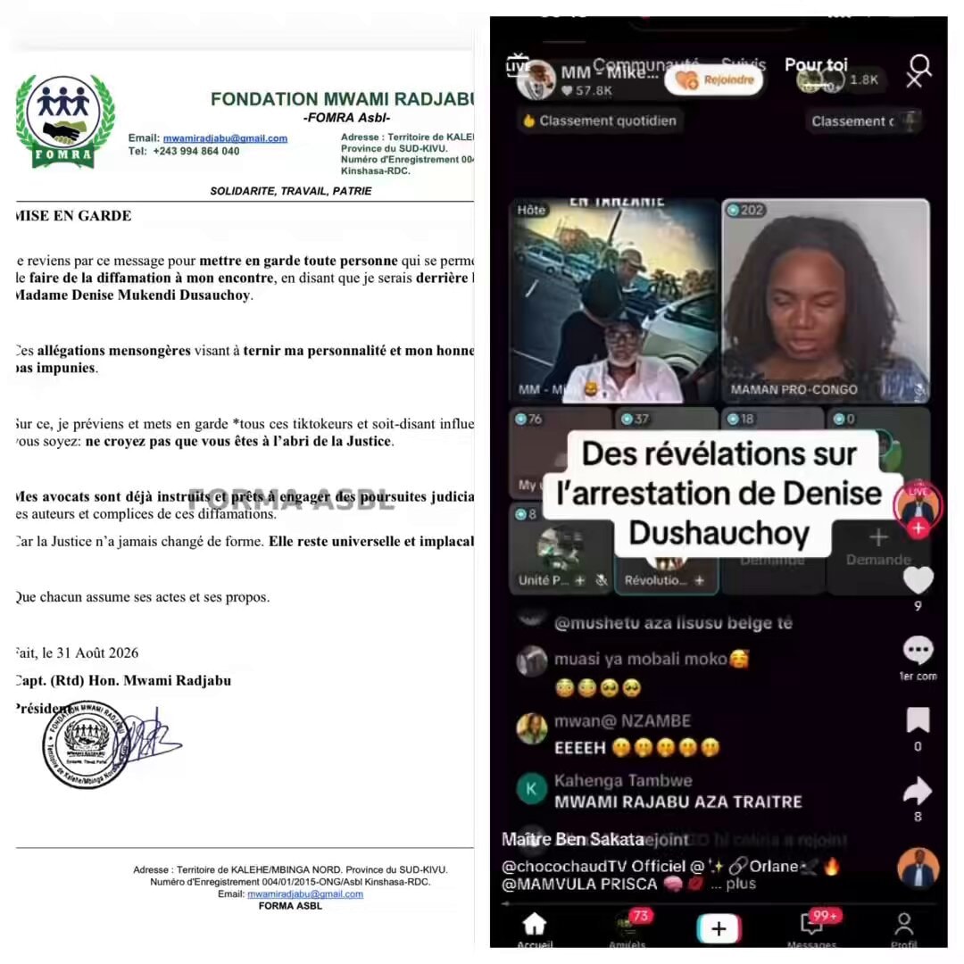 Denise DUSAUCHOY Mukendi alleged transfer plot