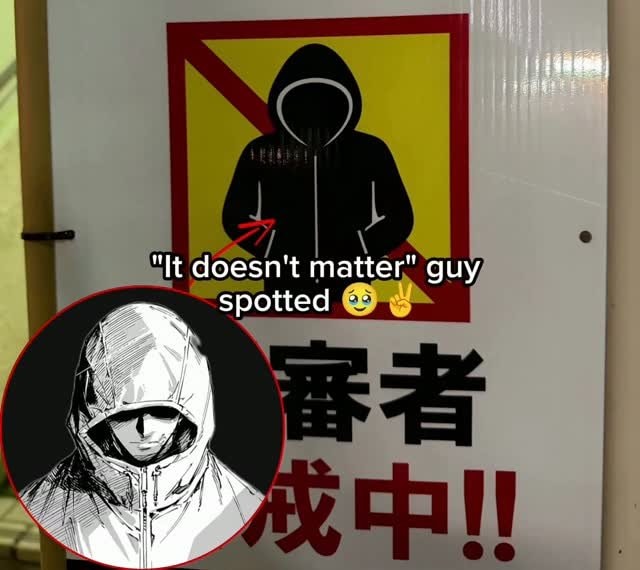 It doesn't matter" guy spotted