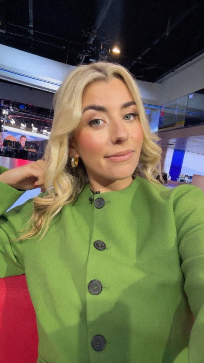 Harriet Prior selfie in green blazer