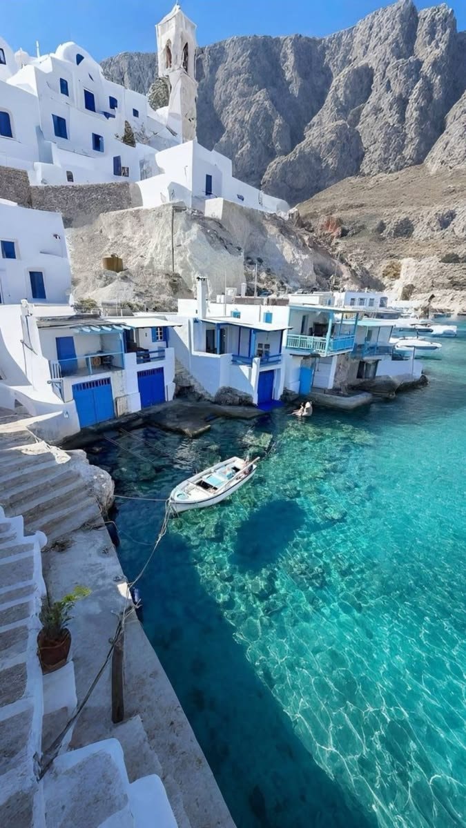 Greece coastal village
