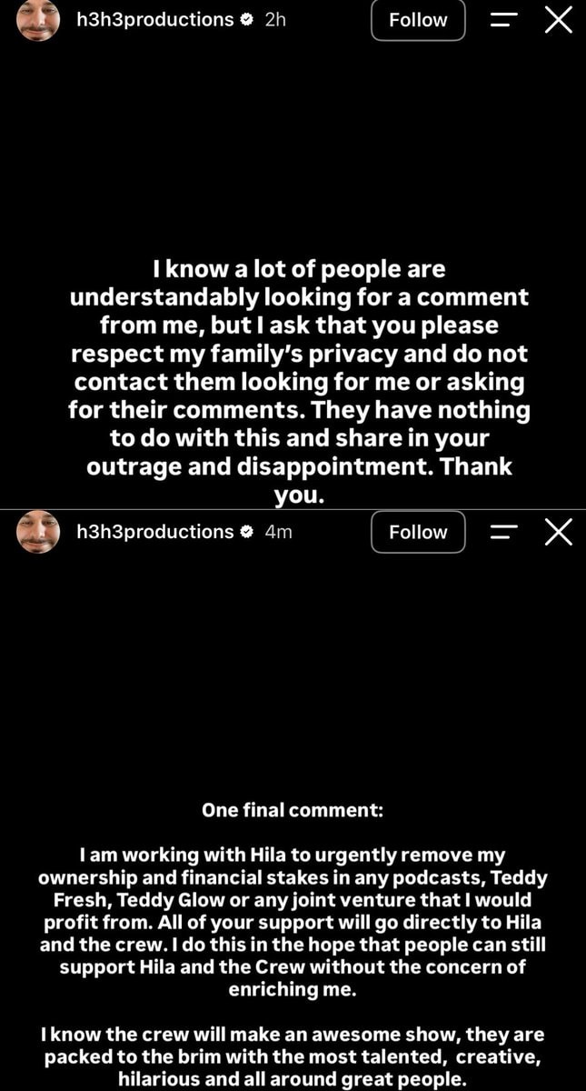 Ethan Klein update