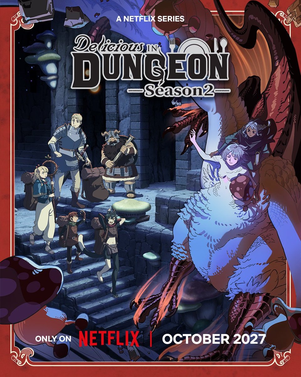 Delicious in Dungeon Season 2 Netflix October 2027