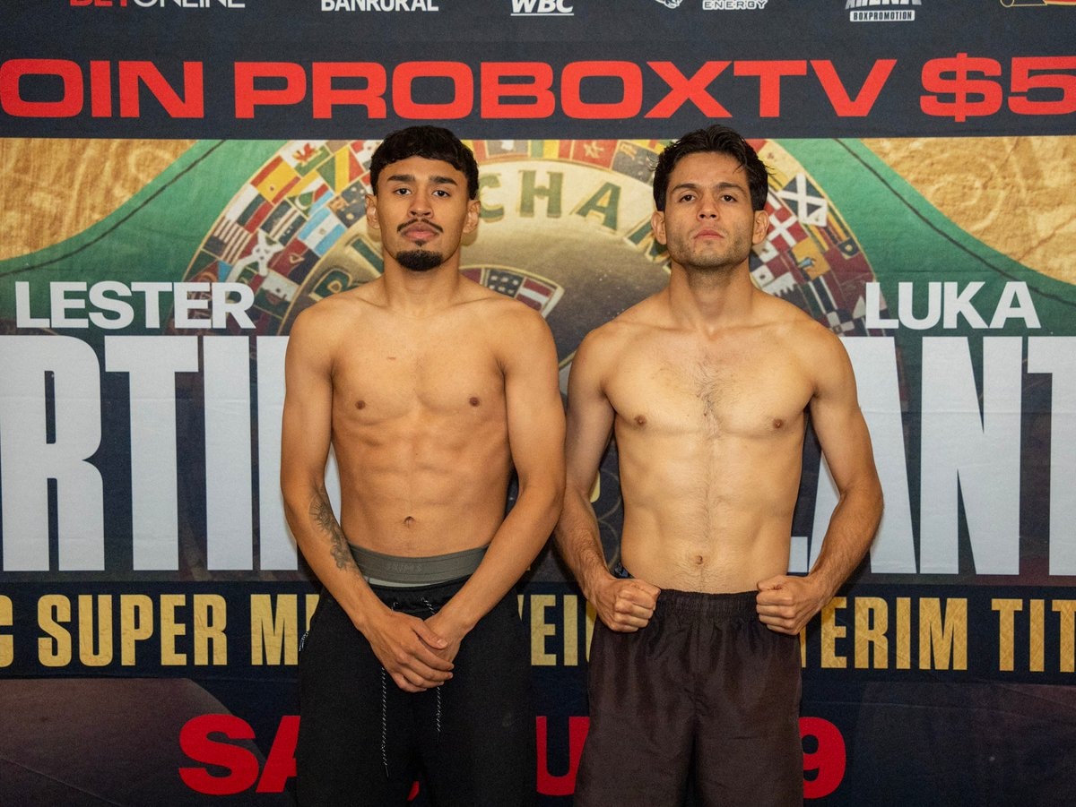 Garibo vs Pedraza weigh-in