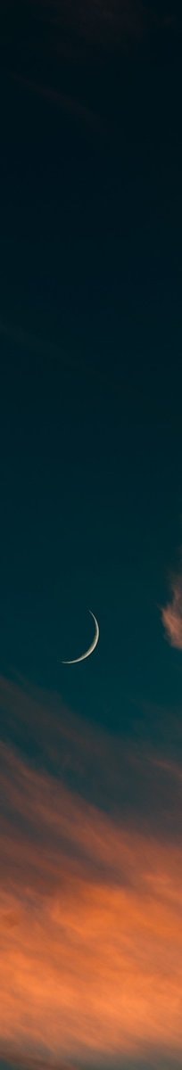 crescent moon in dark blue sky crescent moon in dark blue sky