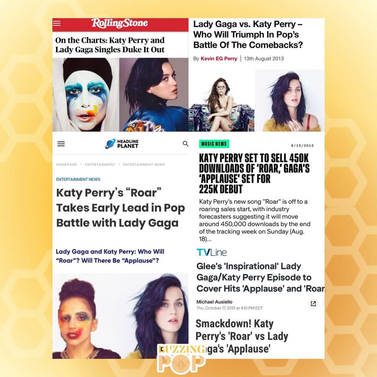 Lady Gaga Applause Katy Perry Roar chart battle (photo 2 of 3)