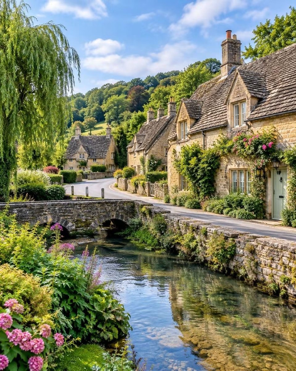 Bibury UK village scene