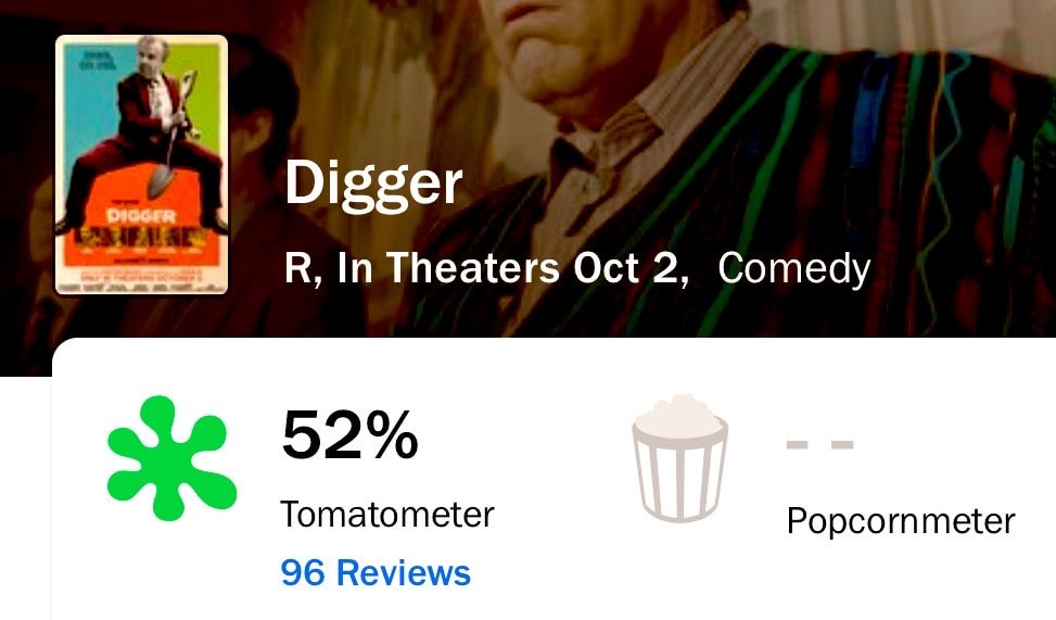 Digger R In Theaters Oct 2 Comedy 52% Tomatometer