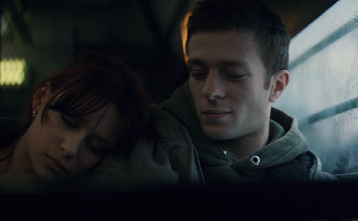 buzzy couple in vehicle