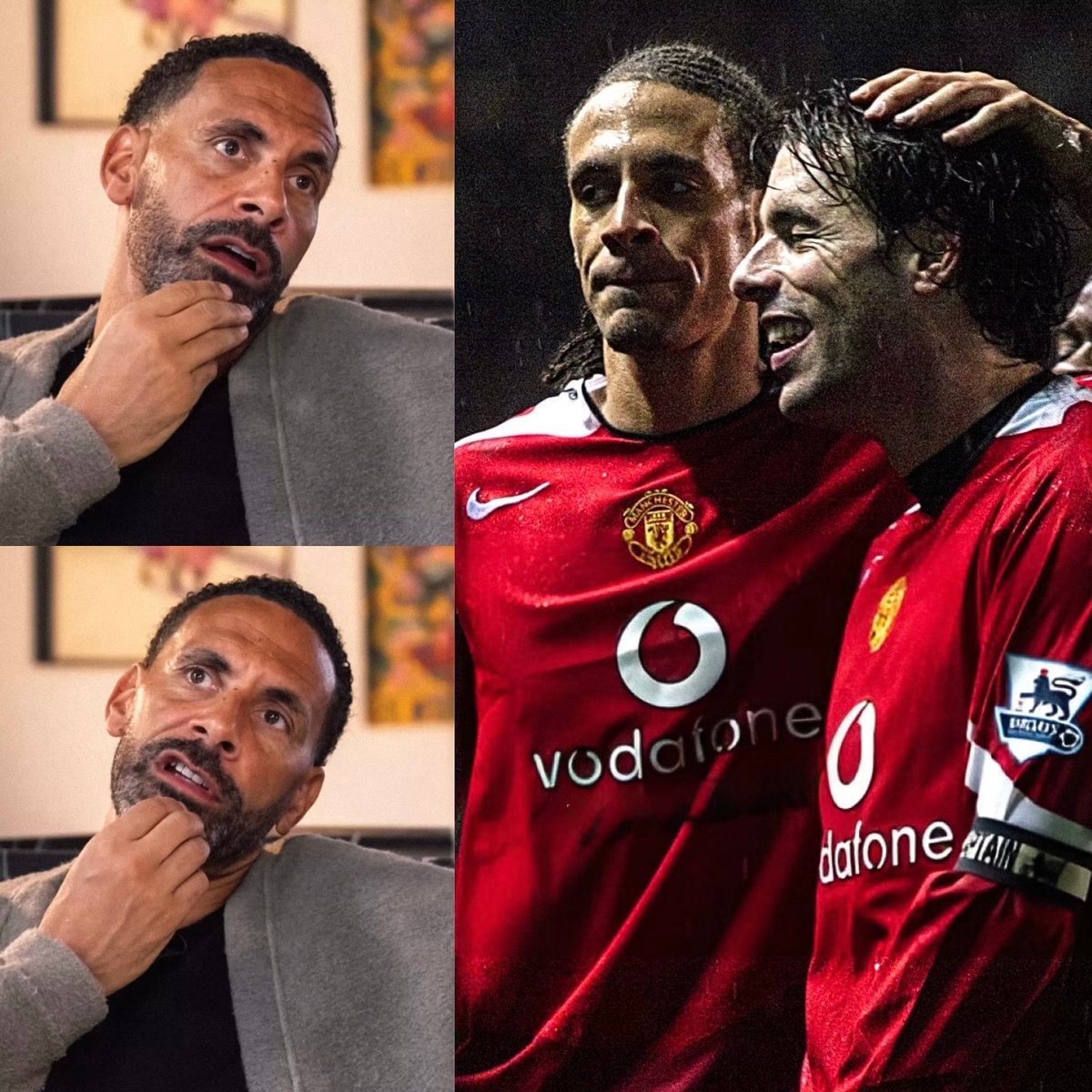 Rio Ferdinand Ruud van Nistelrooy Manchester United