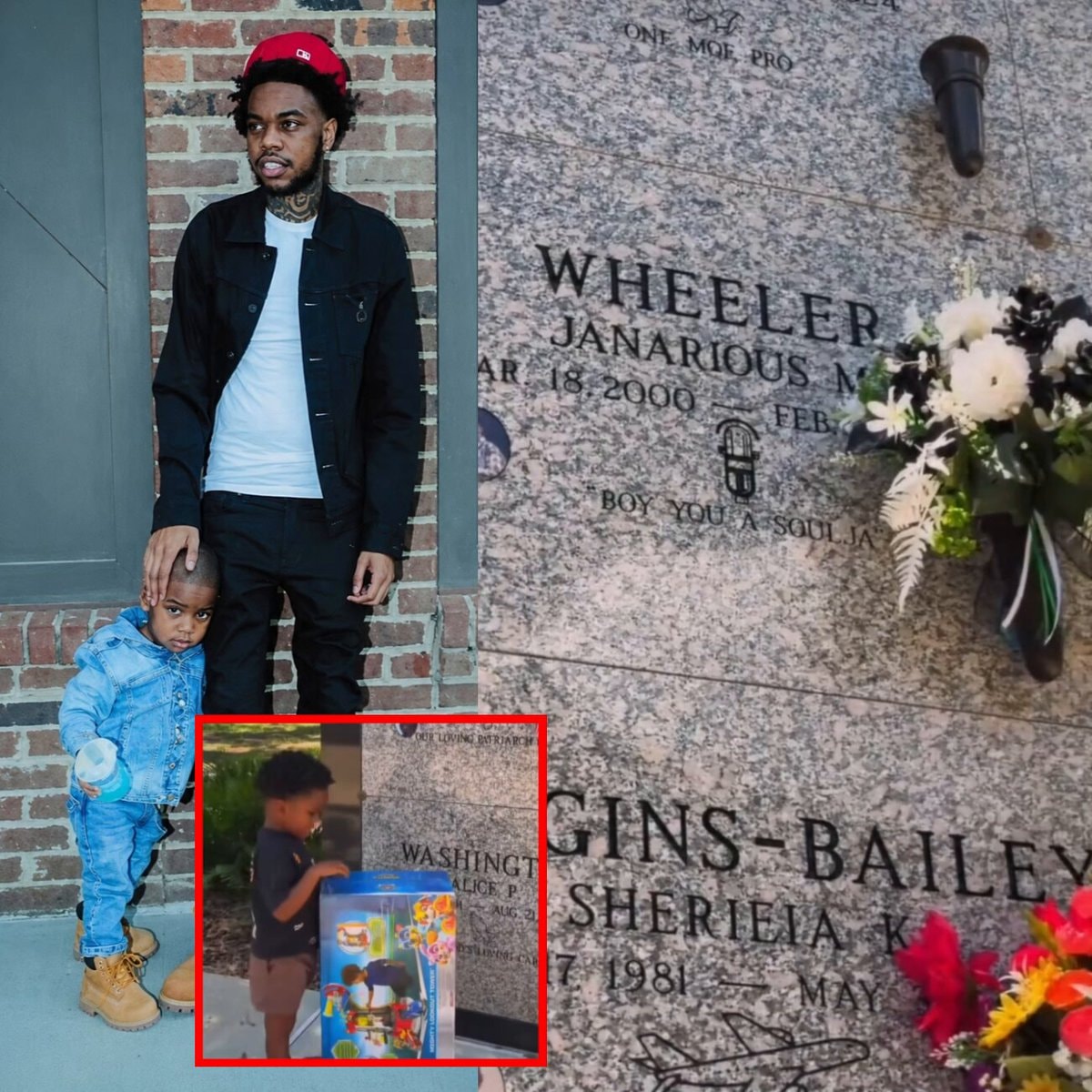 Lil Poppa son gravesite visit
