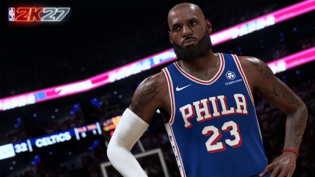 LeBron James NBA 2K27 76ers LeBron James NBA 2K27 76ers