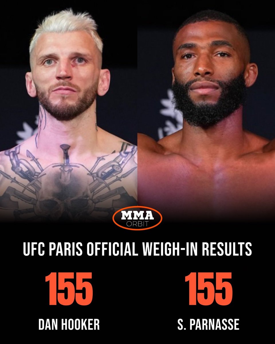Dan Hooker Salahdine Parnasse UFC Paris weigh-in