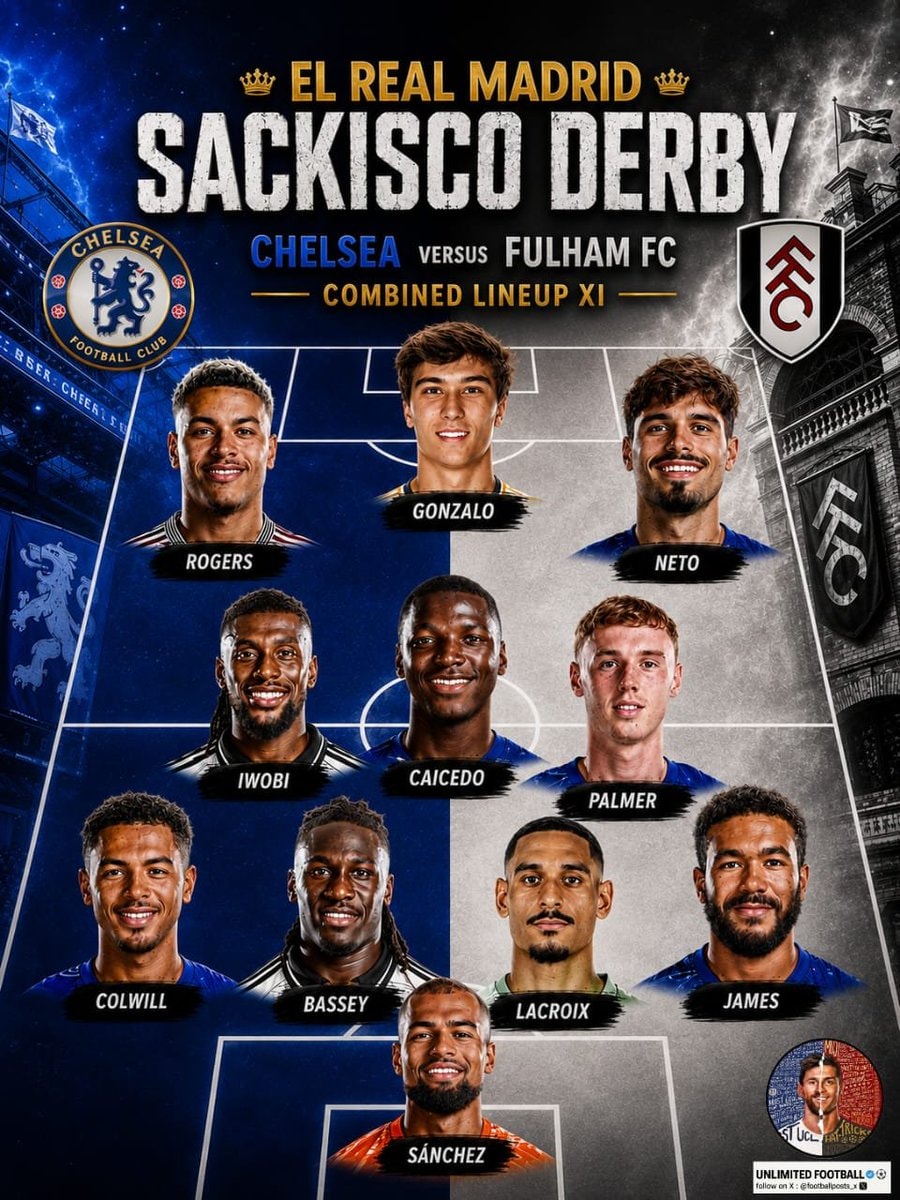 Sackisco Derby Chelsea vs Fulham lineup
