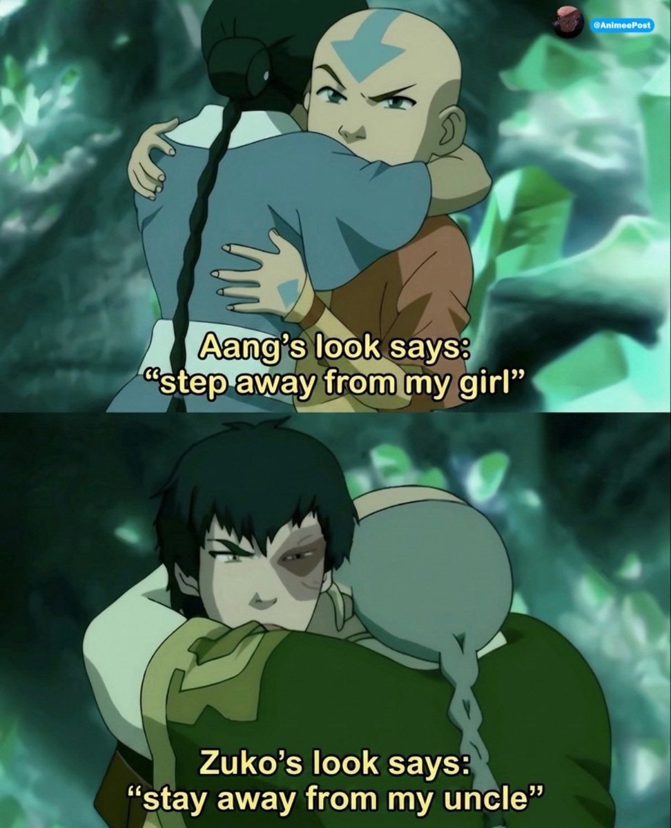 Aang and Zuko protective looks
