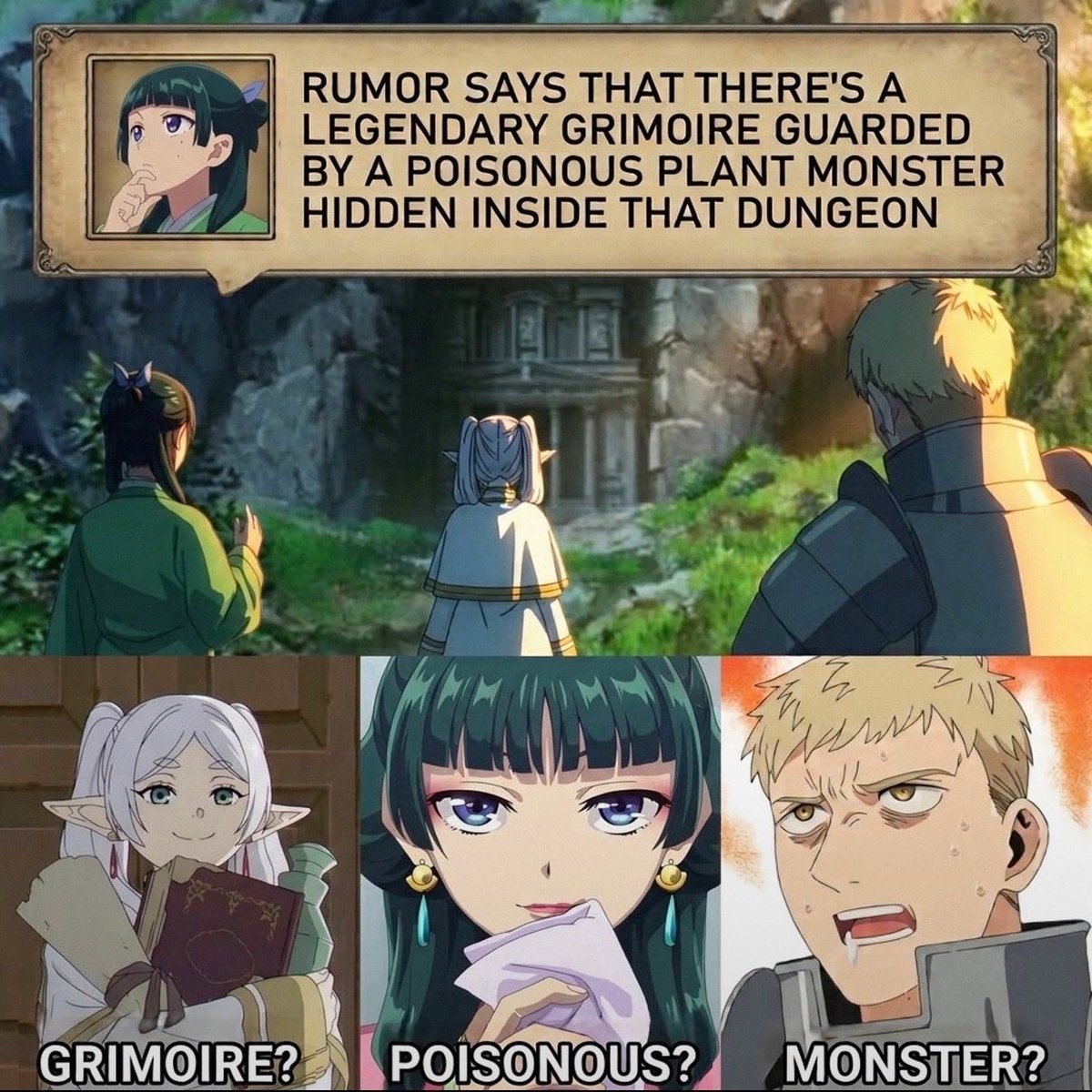 anime meme grimoire plant monster