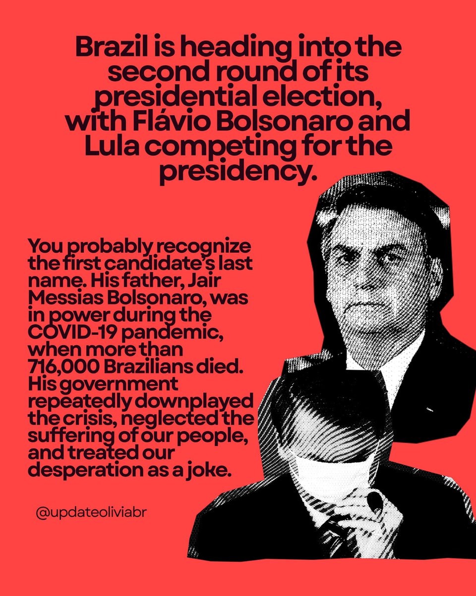 Brazil election Flávio Bolsonaro vs Lula (photo 2 of 3)