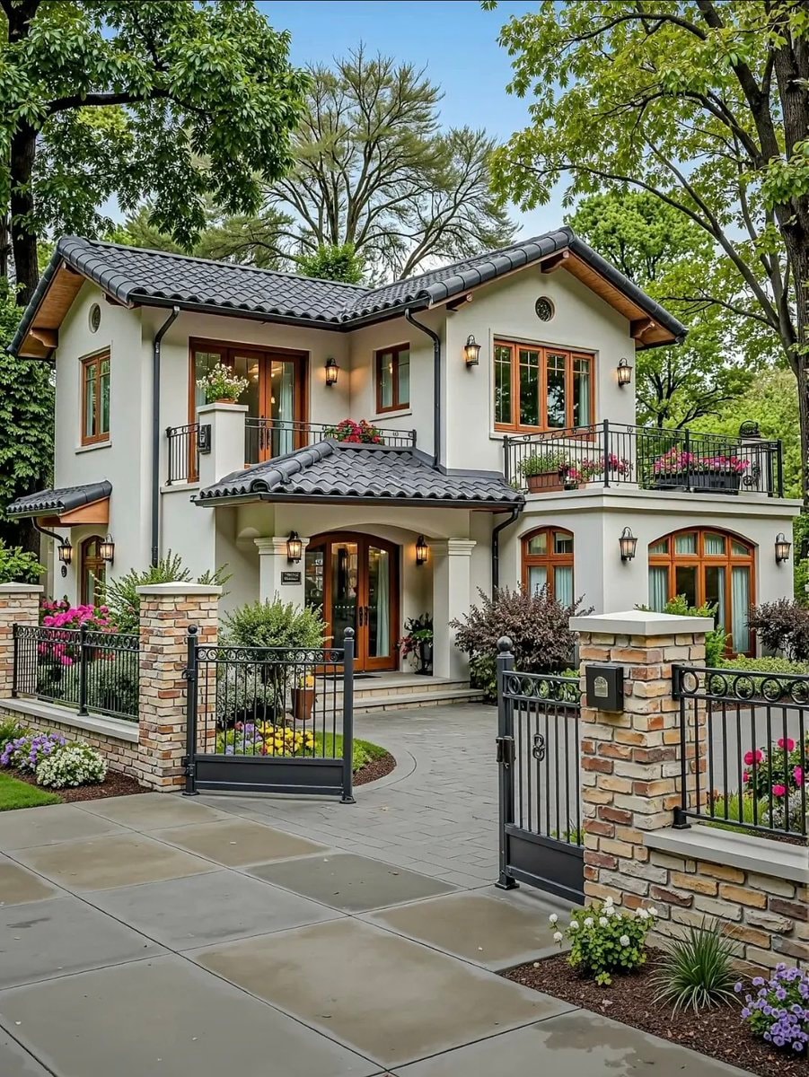 Spanish tile roof house dream