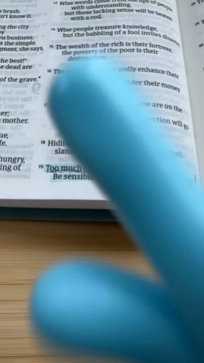 Highlighted text on an open book