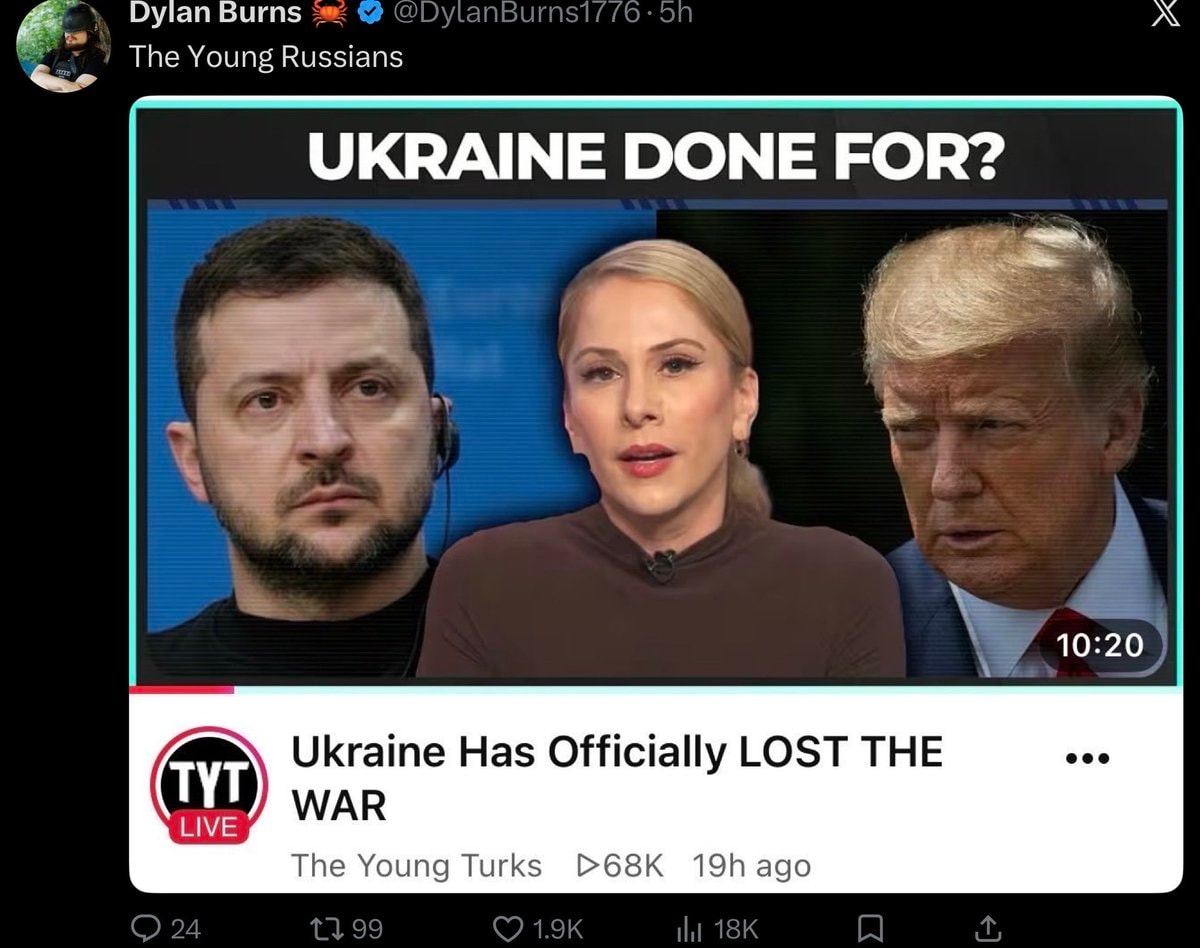Dylan Burns reaction to Ukraine video