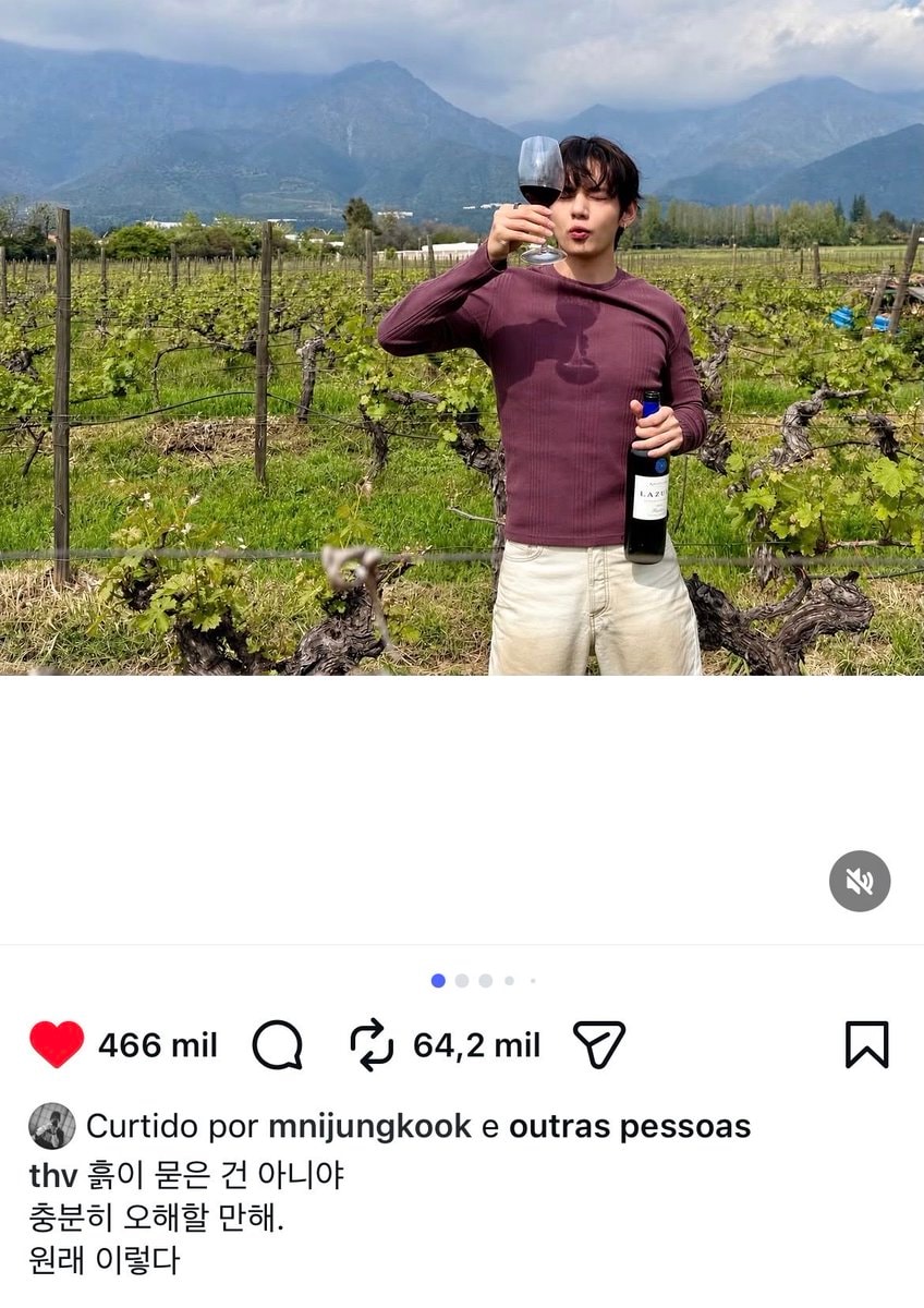 Kim Taehyung LAZU wine post