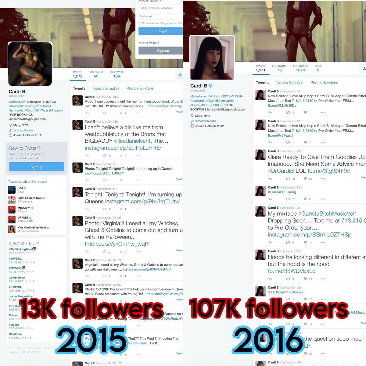 Cardi B Twitter 2015-2026
