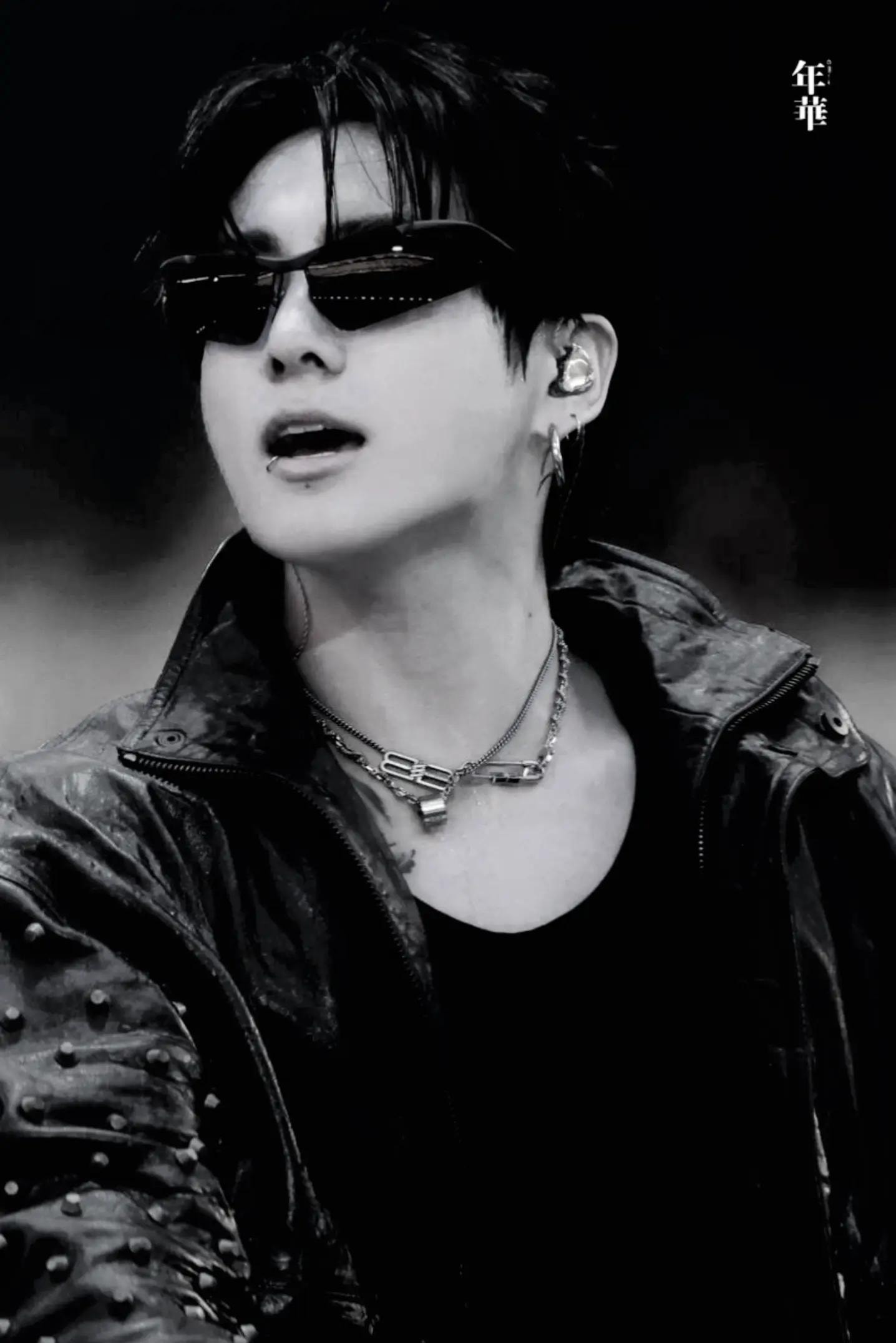 Jungkook portrait with lip piercing (photo 4 of 4)