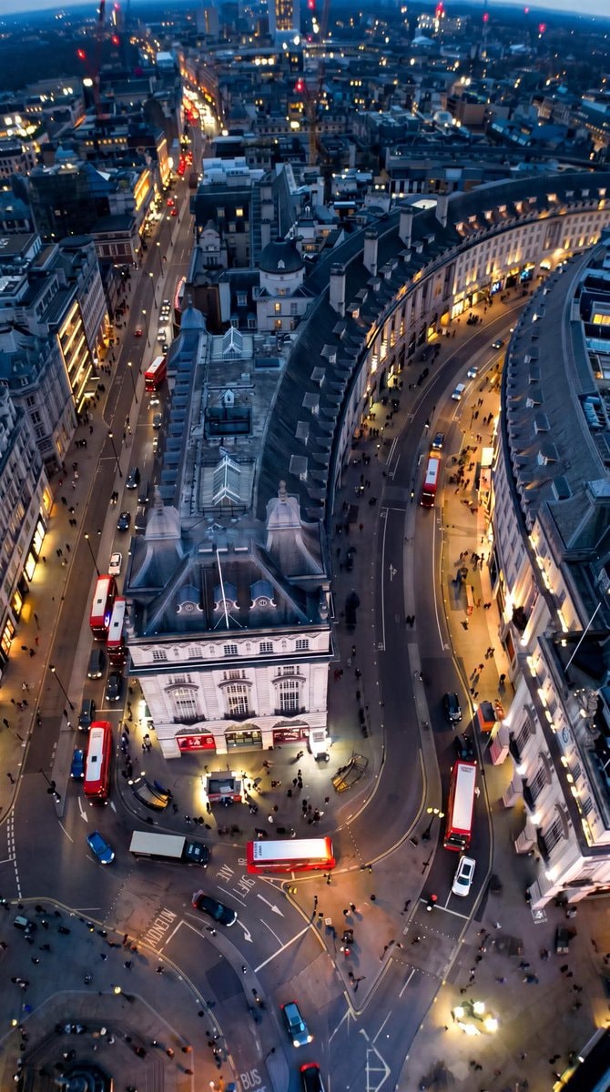 Regent Street London aerial