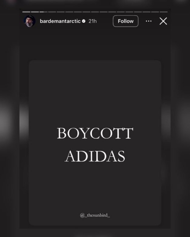 Javier Bardem boycotts Adidas over Israel