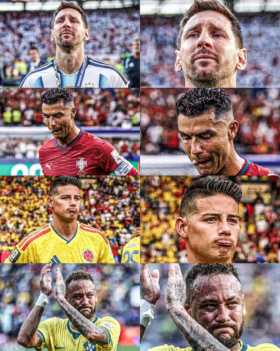 Messi Ronaldo Neymar James Rodríguez national team farewells