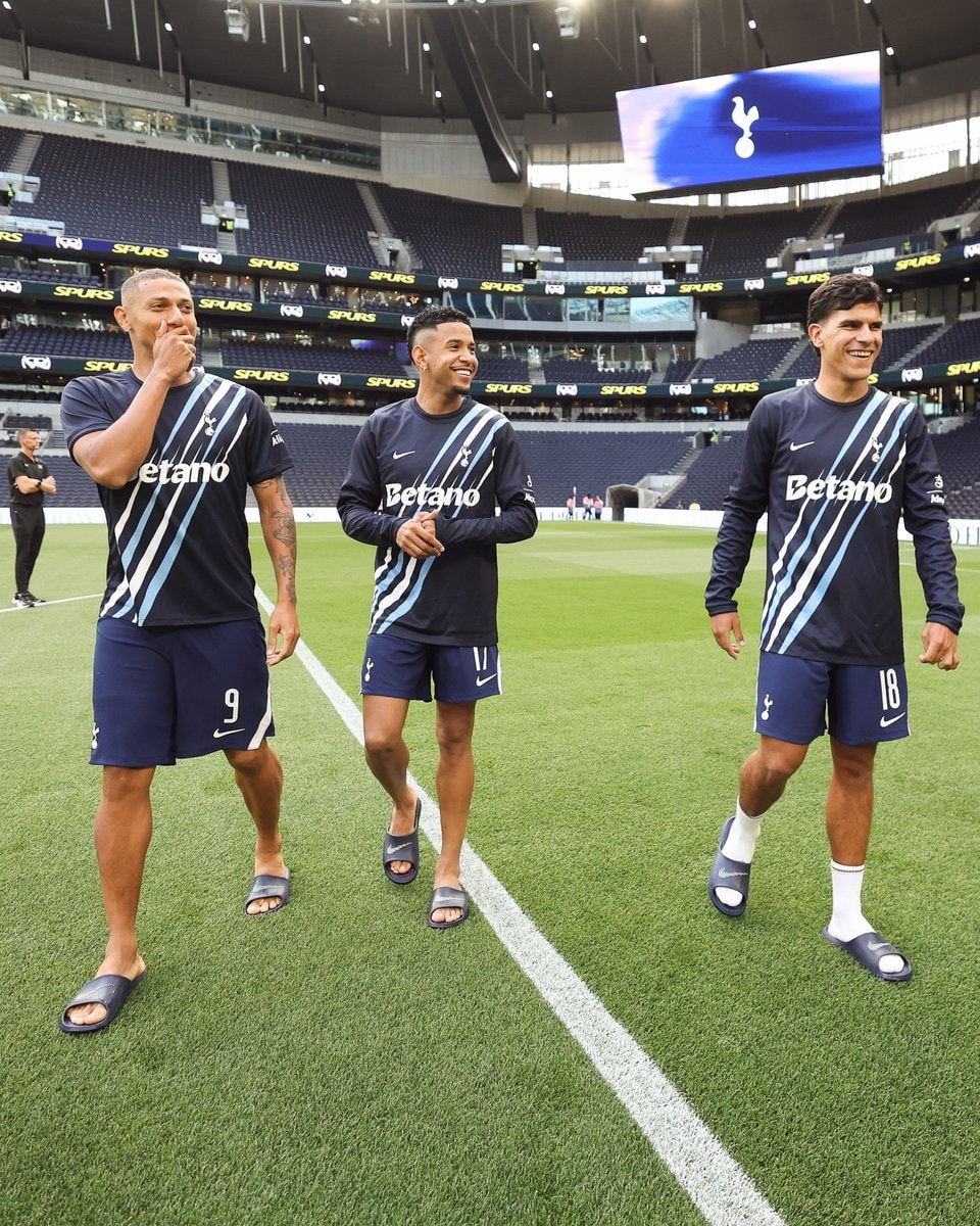 Athletes on soccer field