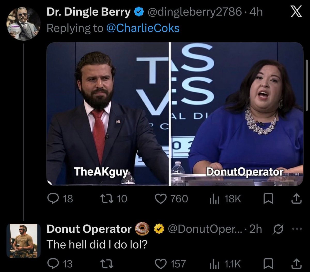 Donut Operator reacts to Brandon Herrera meme