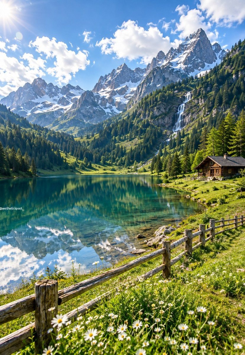 serene mountain landscape serene mountain landscape