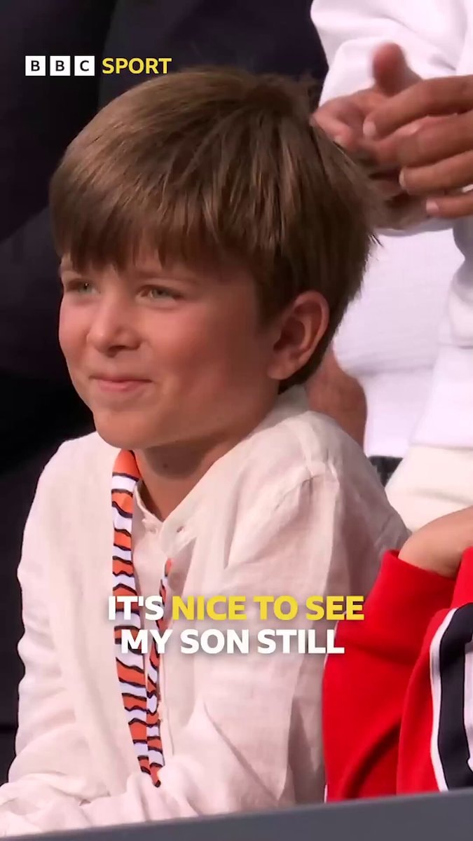 Novak Djokovic tears up at son's smile
