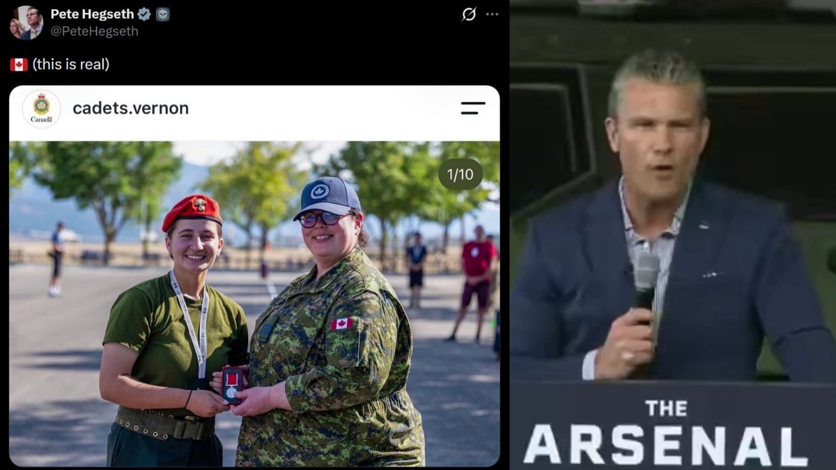 Pete Hegseth mocks Canadian cadets Pete Hegseth mocks Canadian cadets