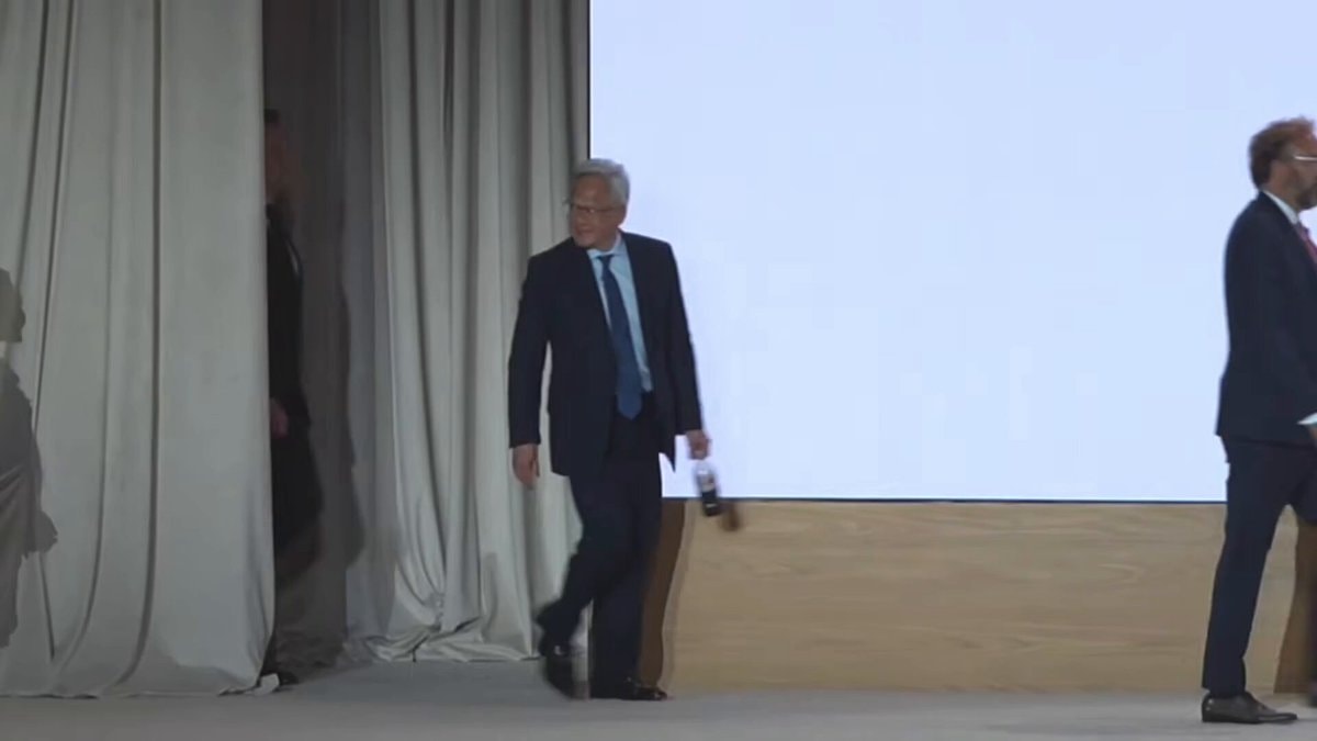 Elon Musk and Jensen Huang at Trump event