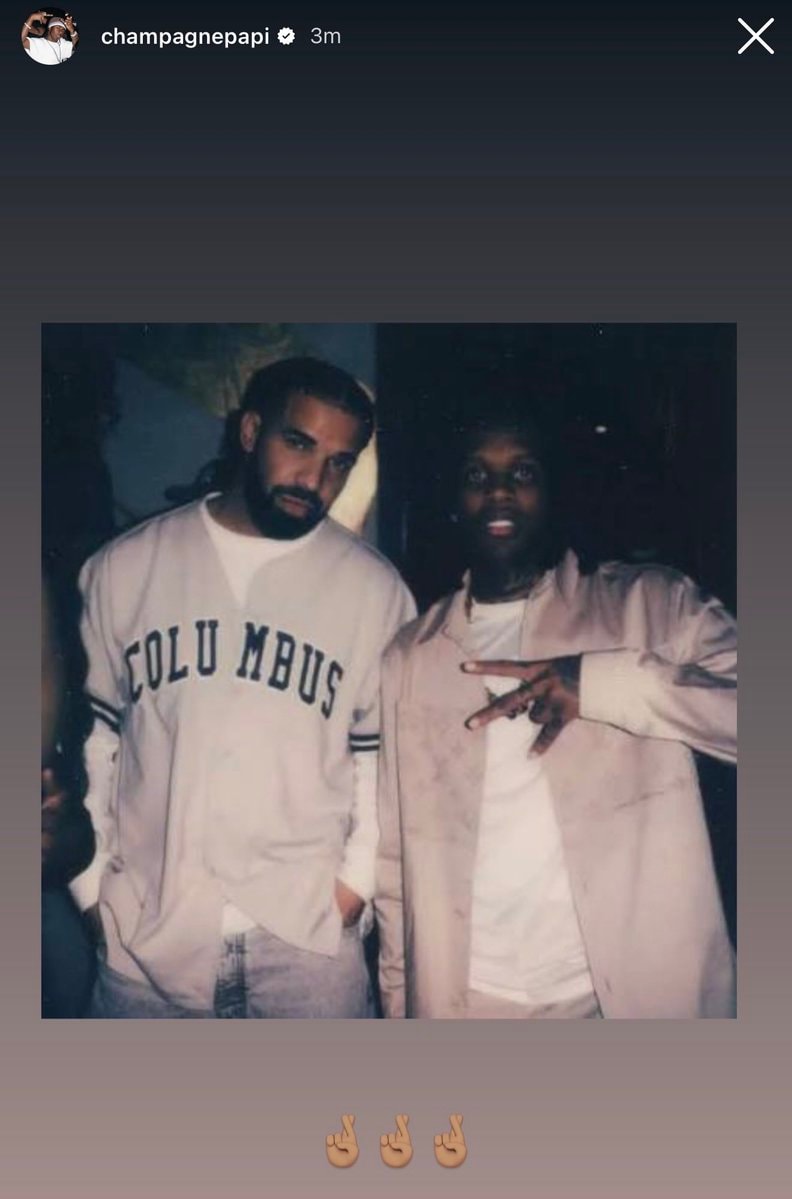 Drake support for Lil Durk