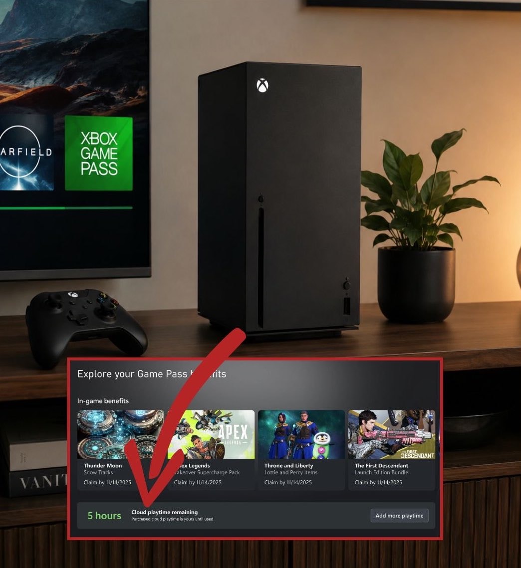 Xbox Game Pass Cloud Gaming Hours Update