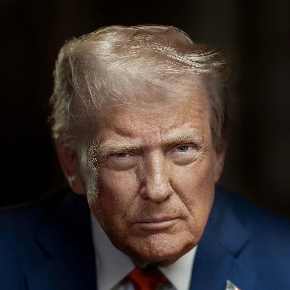 Donald Trump serious portrait