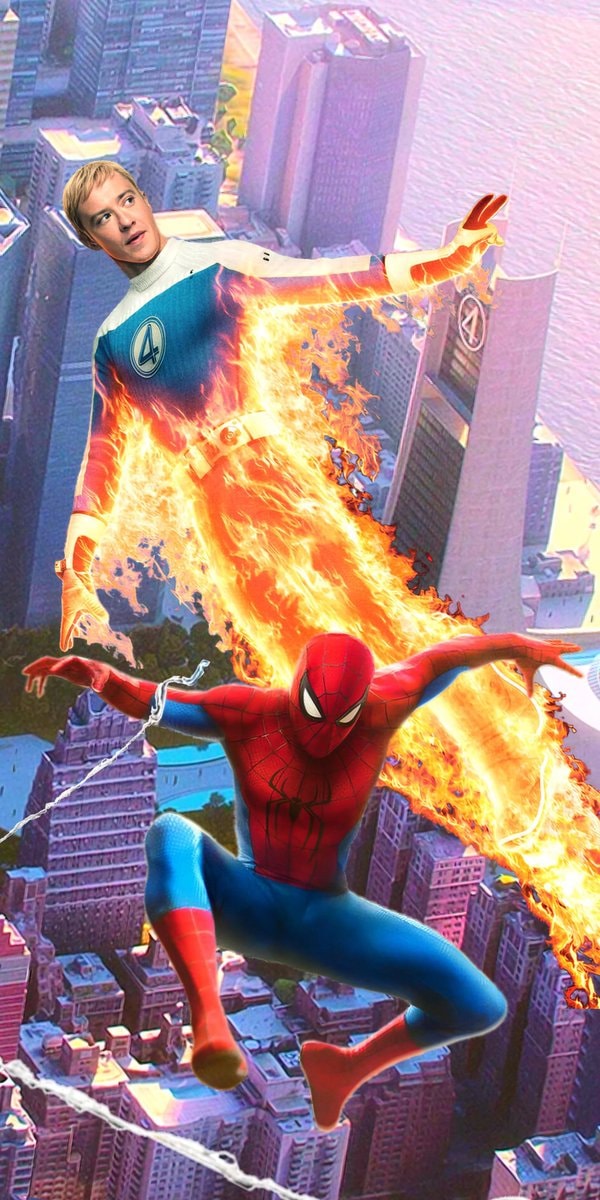 Spider-Man and Human Torch MCU crossover